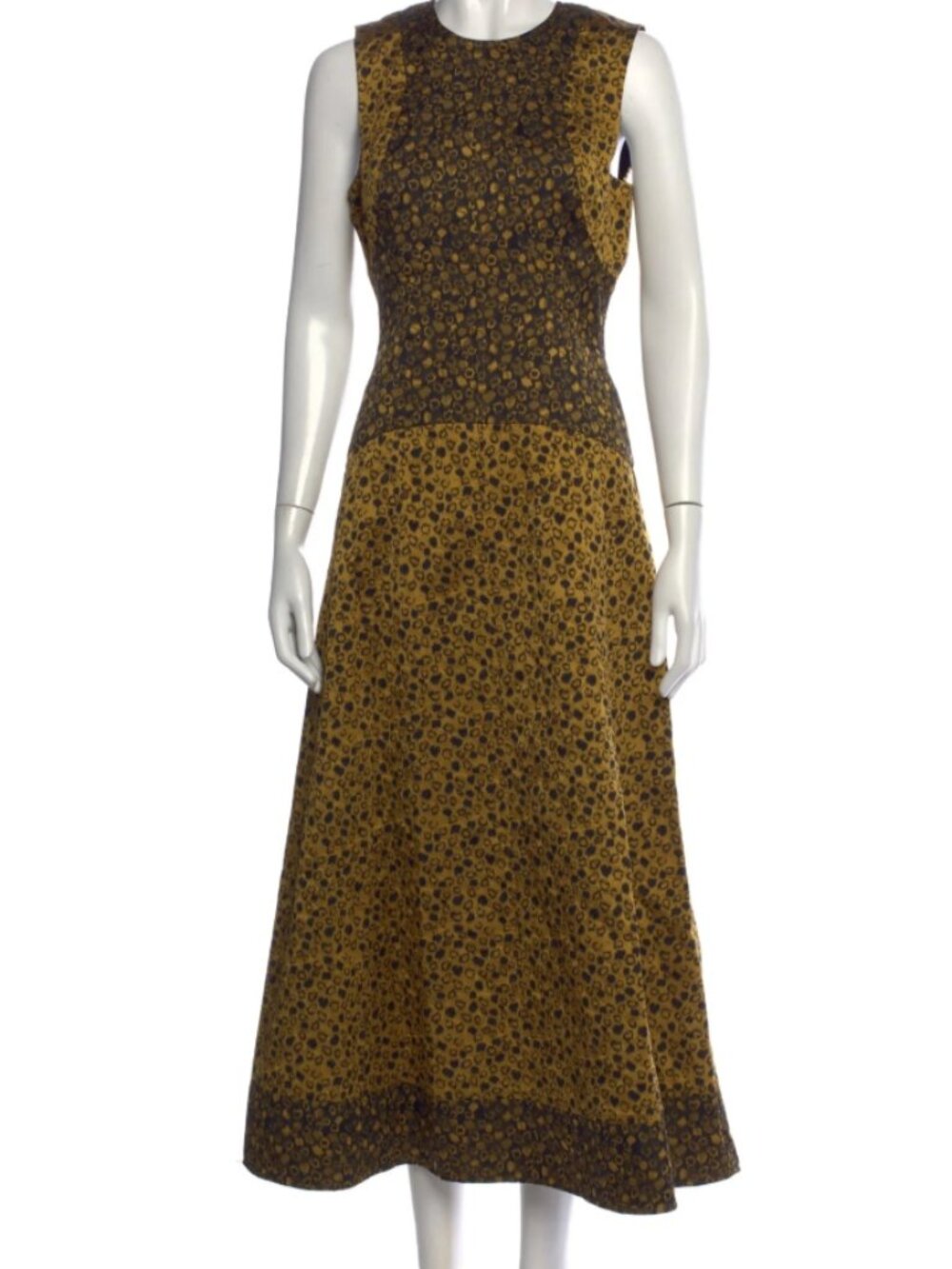 NWOT ULLA JOHNSON Isadora Drop Waist Maxi Dress in Lynx S $1,690 - Picture 7 of 8